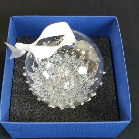 Swarovski Crystal Christmas Ornament Ball Tree w/ Box SPARKLE 3.25" 5004498 - Picture 14 of 16
